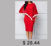 Zipper Back Lace Overlay Red Sheath Dress