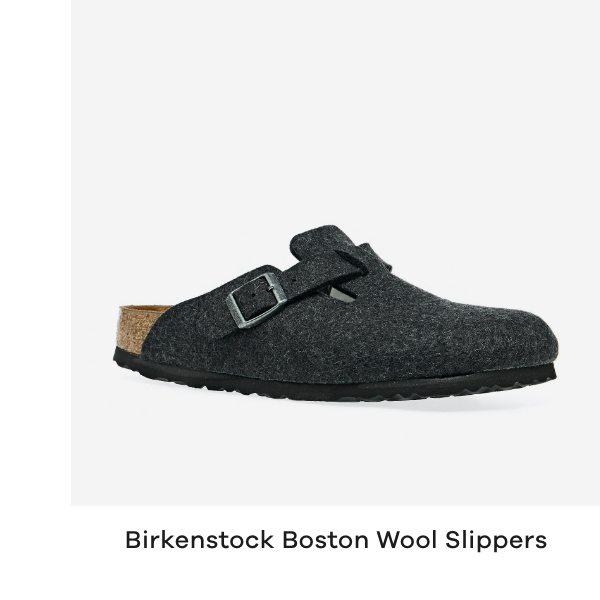 Birkenstock Boston Wool Felt Narrow Slippers