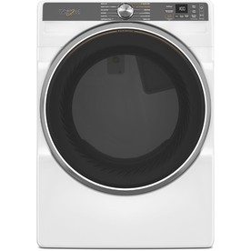 Whirlpool 7.4 Cu Ft Smart Gas Dryer with Steam - White