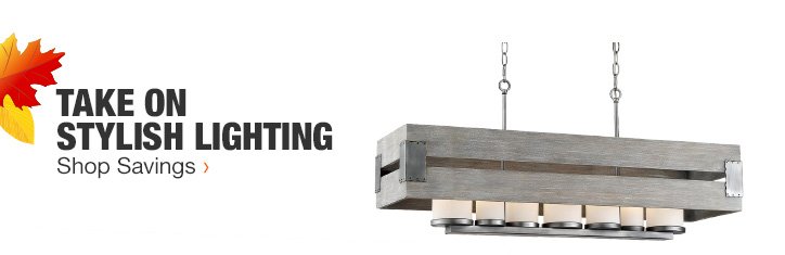 TAKE ON | STYLISH LIGHTING | Shop Savings