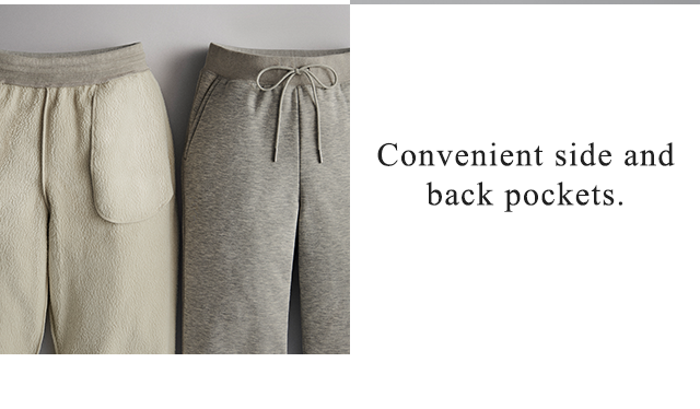 BANNER 3 - CONVENIENT SIDE AND BACK POCKETS.