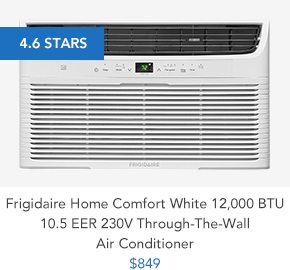 Shop Frigidaire Home Comfort White 12,000 BTU 10.5 EER 230V Through-The-Wall Air Conditioner