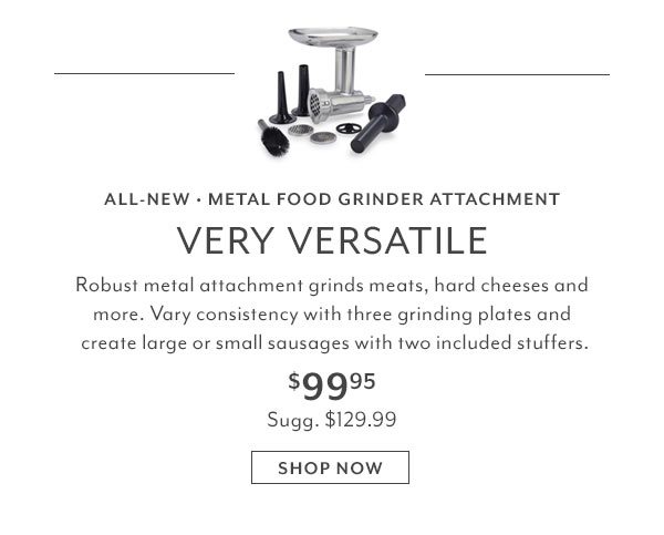 New KitchenAid Food Grinder Attachment