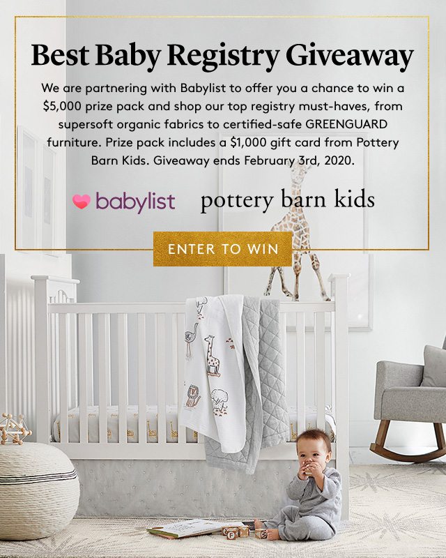 Giveaway Alert Take Home The Best Baby Registry Pottery