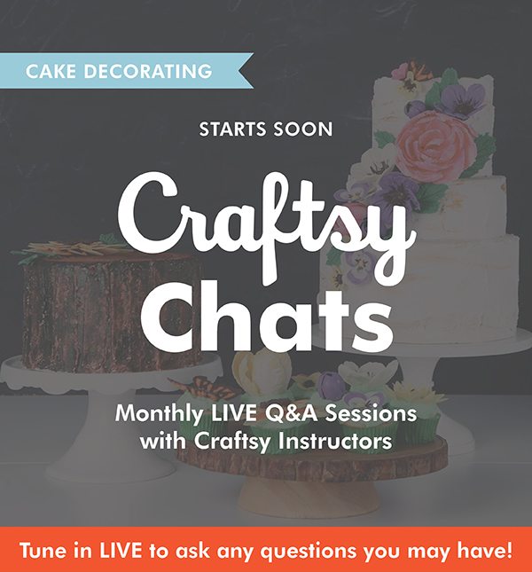 Craftsy LIVE starts at 1:00 p.m. CT!