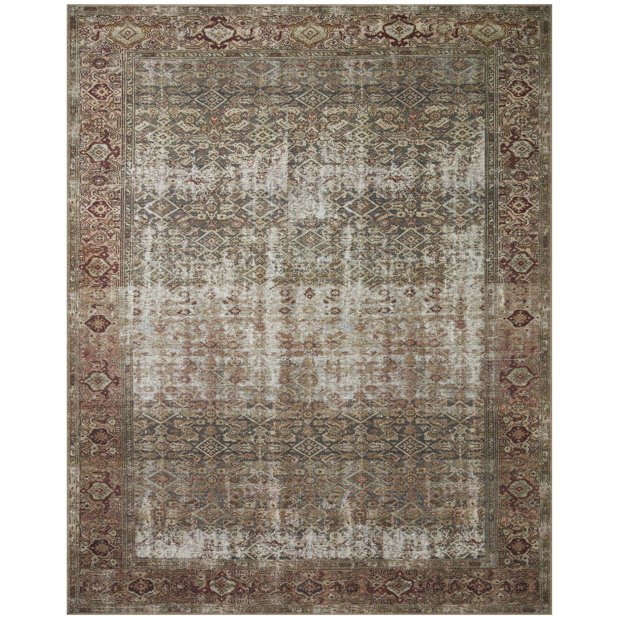 Image of Amber Lewis x Loloi Rug Georgie GER-07, Moss/Salmon