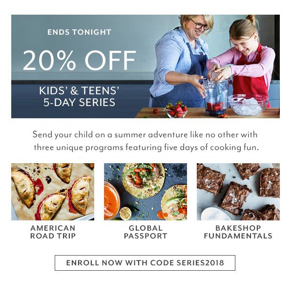 20% Off Kids’ & Teens’ 5-day Series