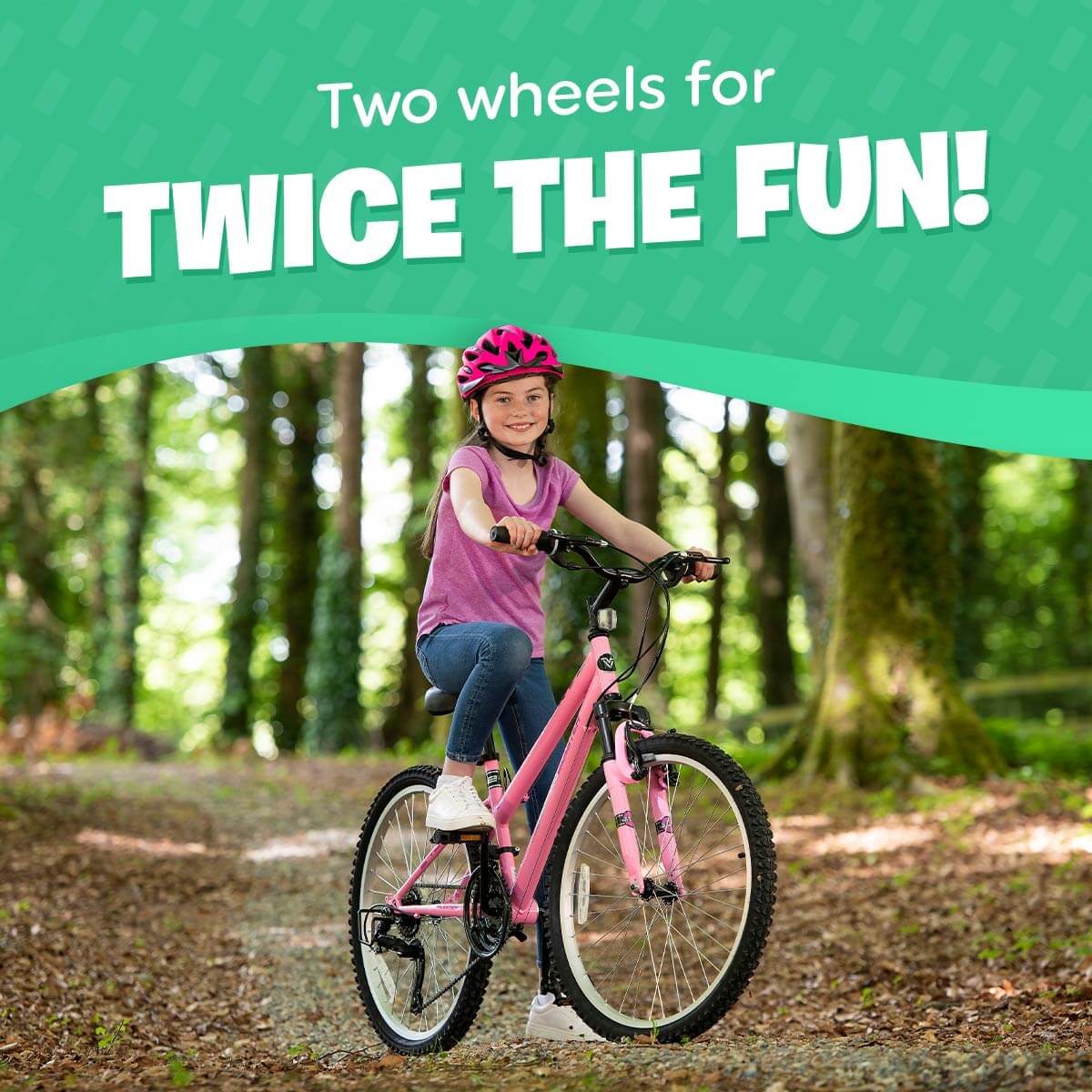 Two wheels for twice the fun!