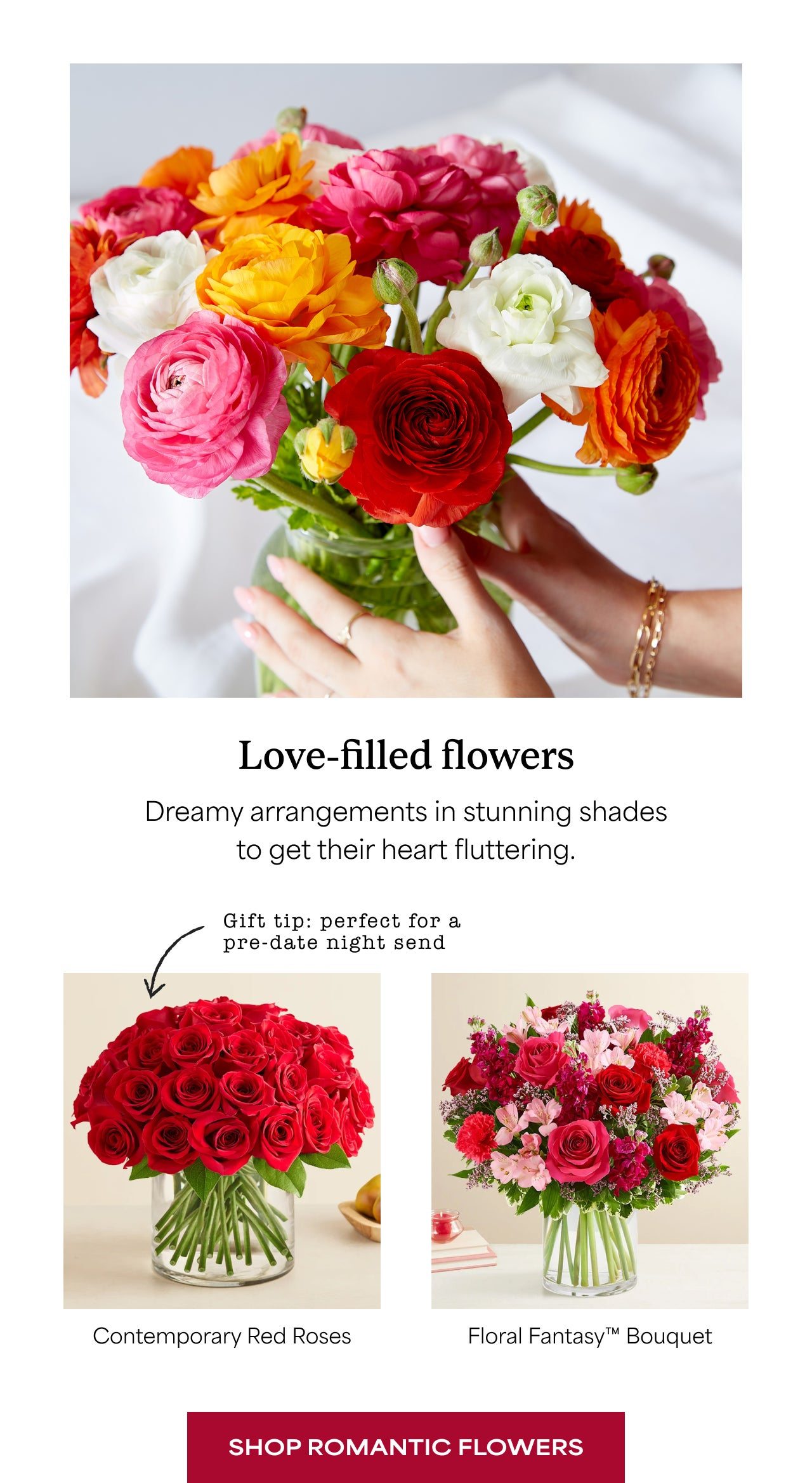 SAVE ON ROMANTIC FLOWERS