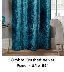 Ombre Crushed Velvet Panel - 54 x 86
