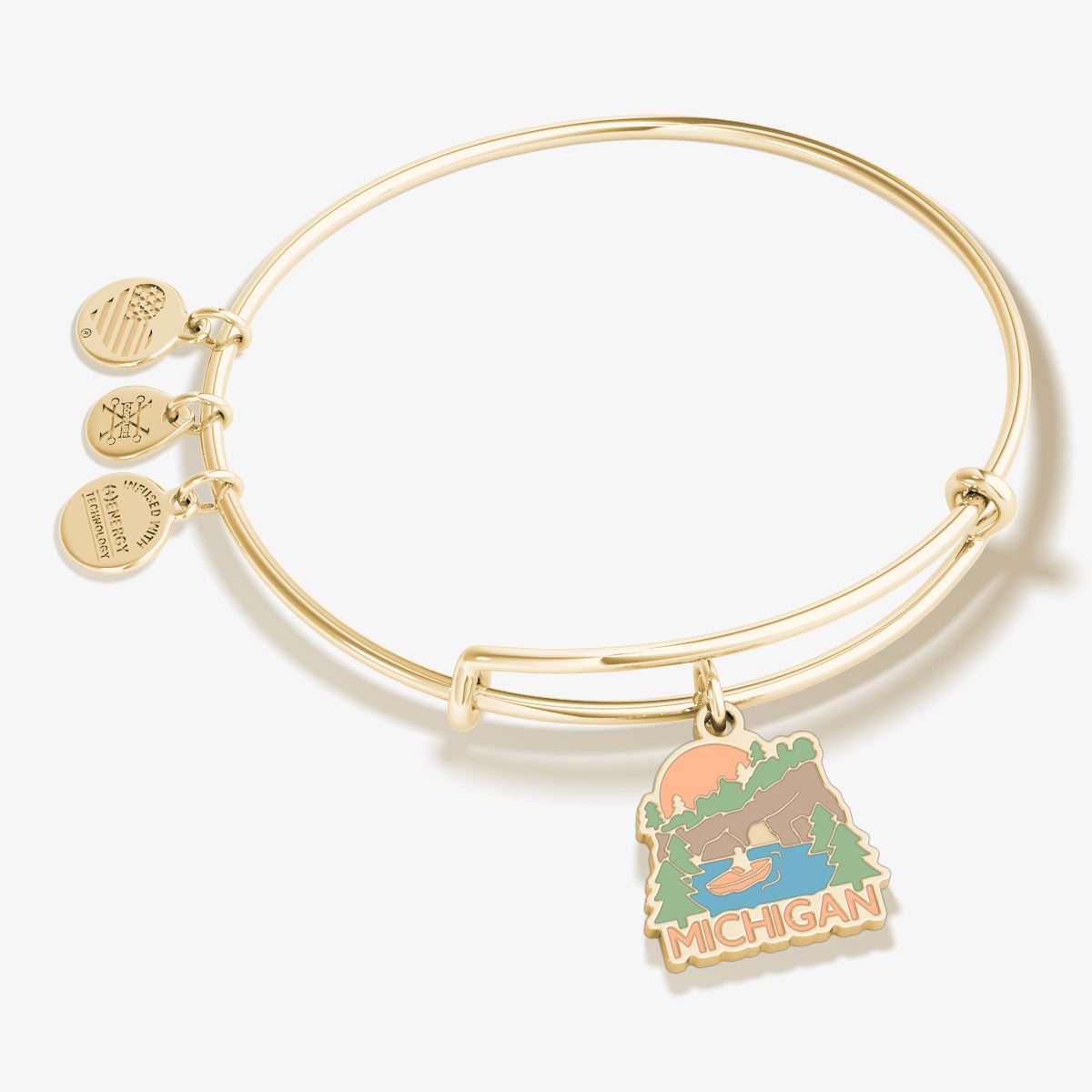 Michigan Charm Bangle Bracelet