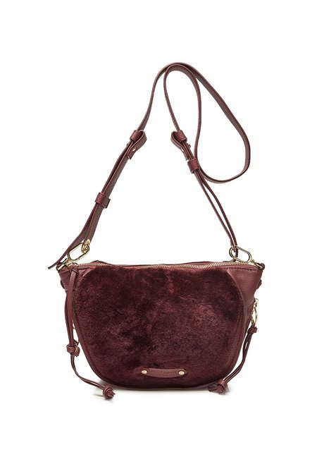 Leather Crossbody Bag with Shearling | LIEBESKIND