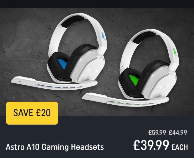 Astro A10 White Gaming Headset