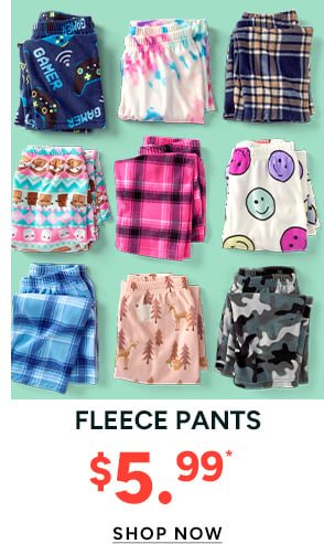 $5.99 Fleece PJ Pants