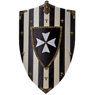 Hospitaliers Knights Wooden Shield