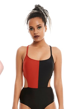 Harley Quinn Cut-Out Swimsuit