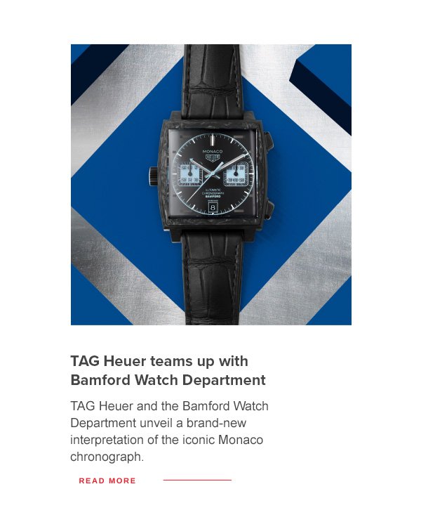TAG Heuer teams up with Bamford Watch Department