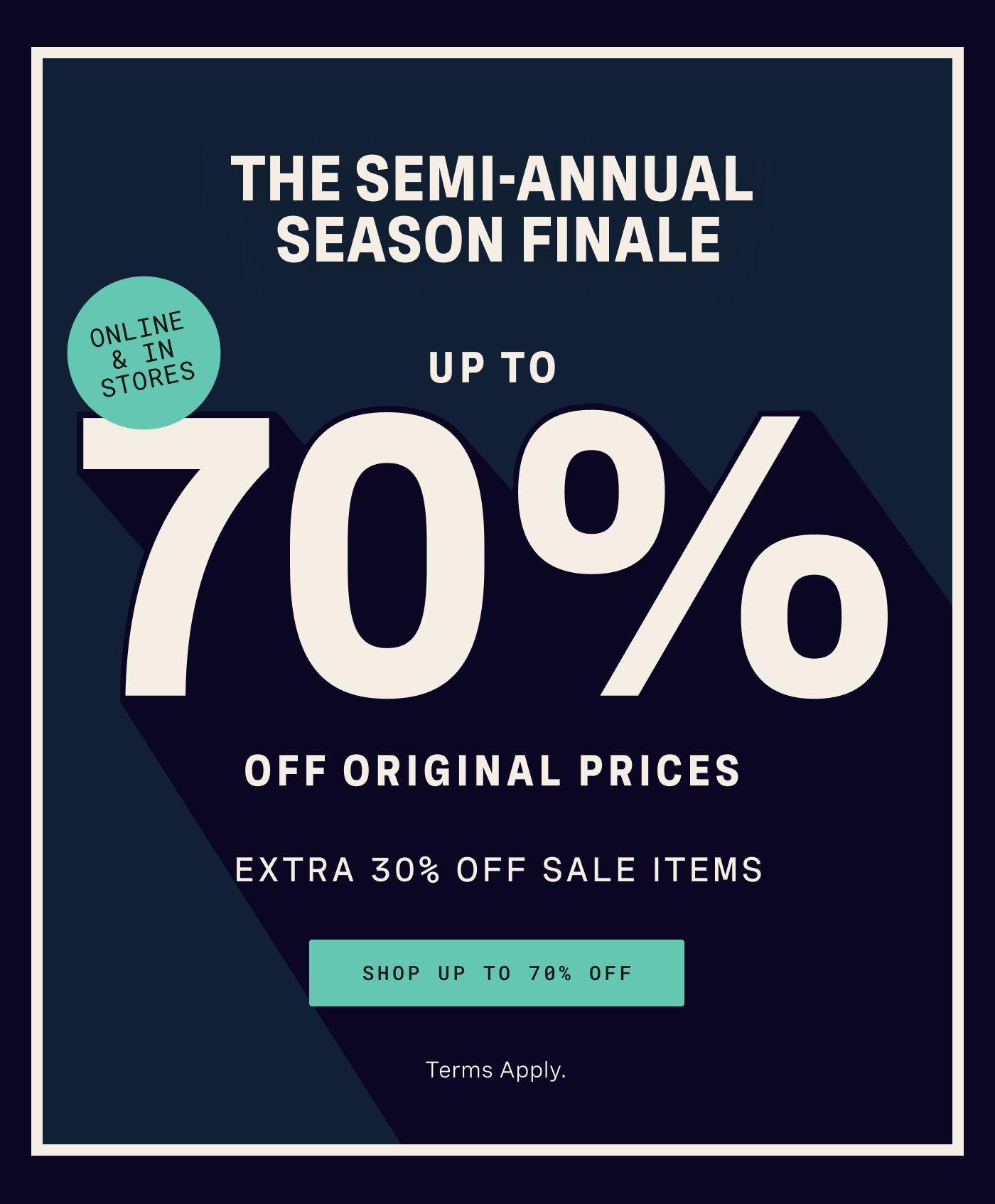 Semi-Annual Clearance Sale