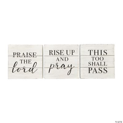 Positively Simple Small Scripture Inspired Tabletop Signs