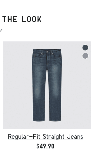 PDP9 - MEN REGULAR-FIT STRAIGHT JEANS