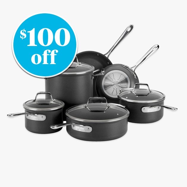 EXCLUSIVELY OURS℠ - All-Clad B1 Nonstick Hard Anodized 10-Piece Cookware Set - $100 off