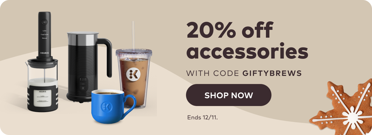 20% off accessories with code GIFTYBREWS