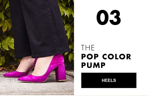 THE POP COLOR PUMP|HEELS