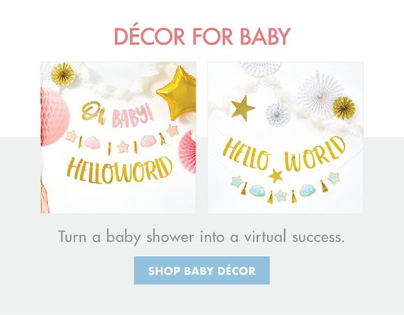 Décor for Baby | Use delightful décor to turn a baby shower into a virtual success. | SHOP BABY DECOR