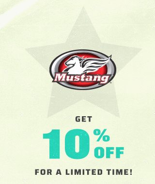 10% off Mustang 