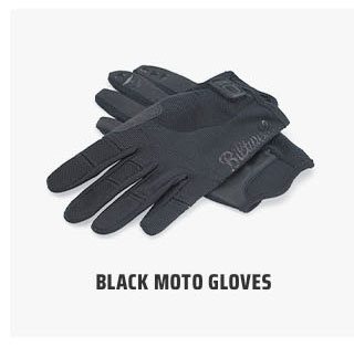 Black Moto Gloves