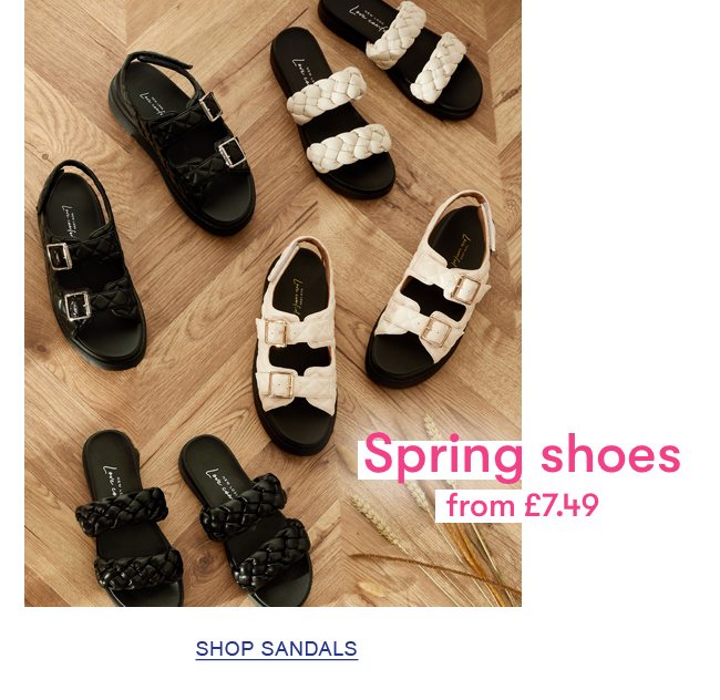 Shoes from £7.49