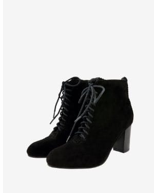 LIA SUEDE LACE UP ANKLE BOOTS