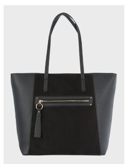 Black tote bag