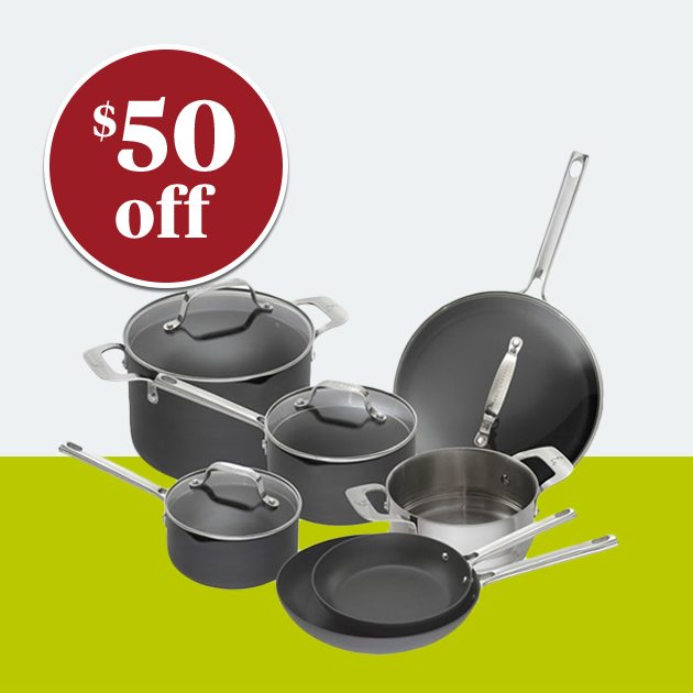 EXCLUSIVELY OURS℠ Emeril™ Essential Hard Anodized 11-Piece Cookware Set - $50 off