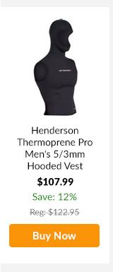 Henderson Thermoprene Pro Men's 5/3mm Hooded Vest - Buy Now