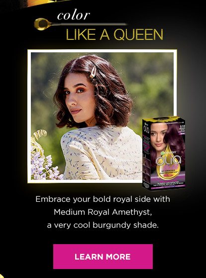 color LIKE A QUEEN - Embrace your bold royal side with Medium Royal Amethyst, a very cool burgundy shade. - LEARN MORE