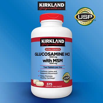 Kirkland Signature Glucosamine with MSM, 375 Tablets