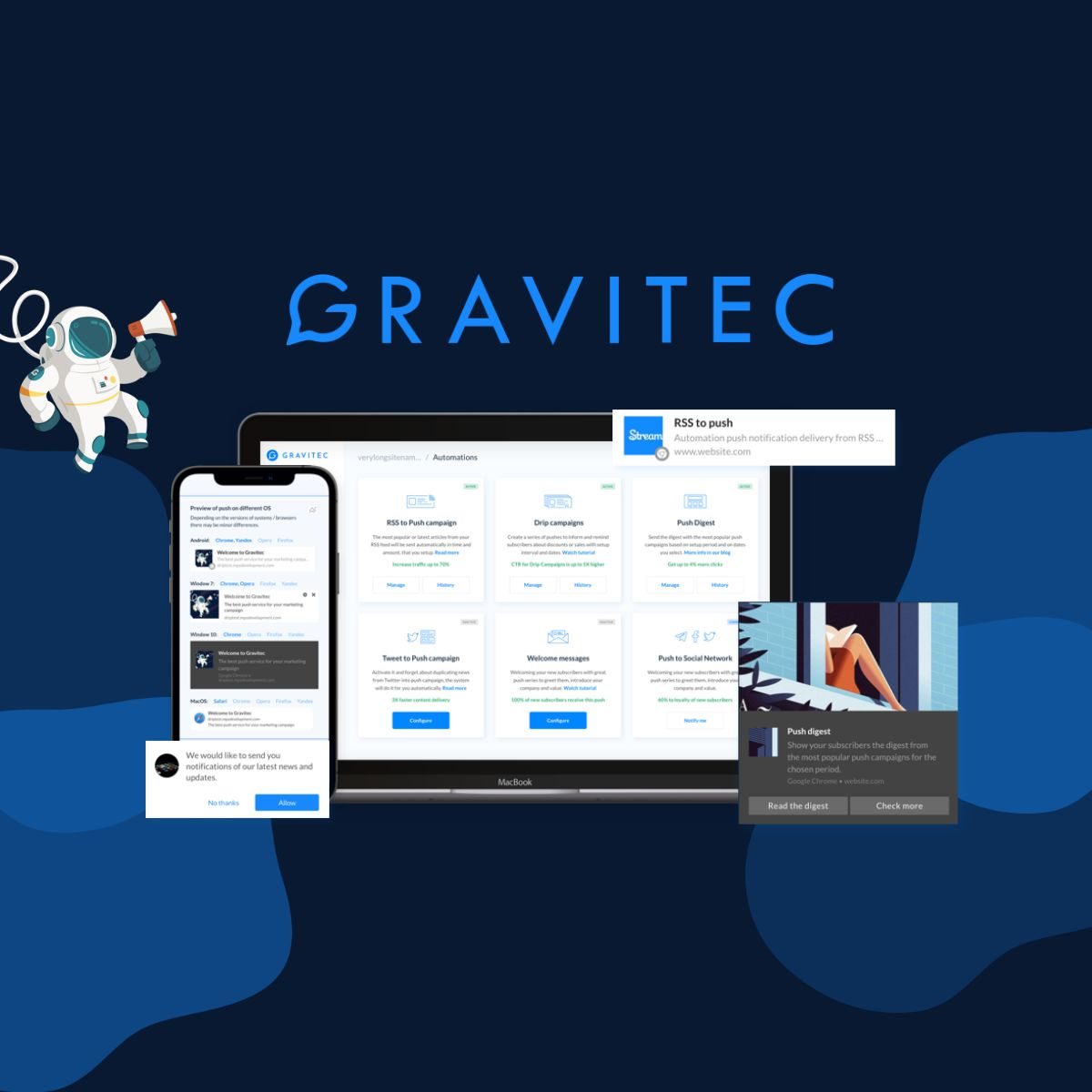 Lifetime access to Gravitec.net