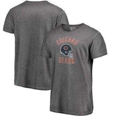 Chicago Bears NFL Pro Line by Fanatics Branded Washed Helmet Icon T-Shirt – Charcoal