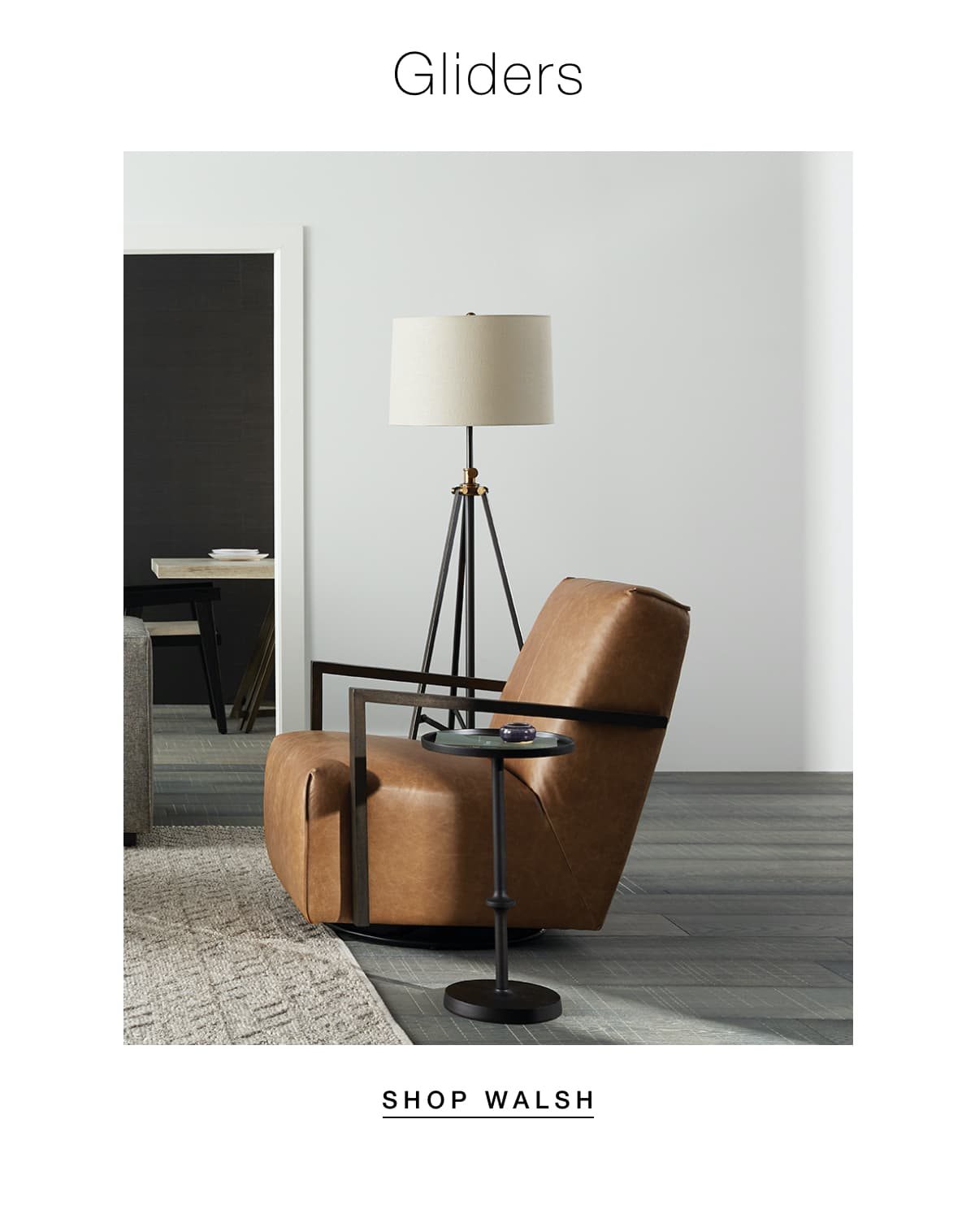 Walsh leather glider