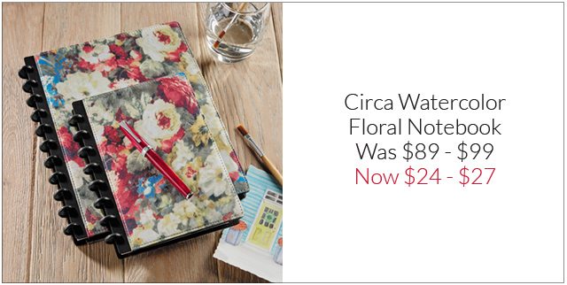 Shop Circa Watercolor Floral Notebook