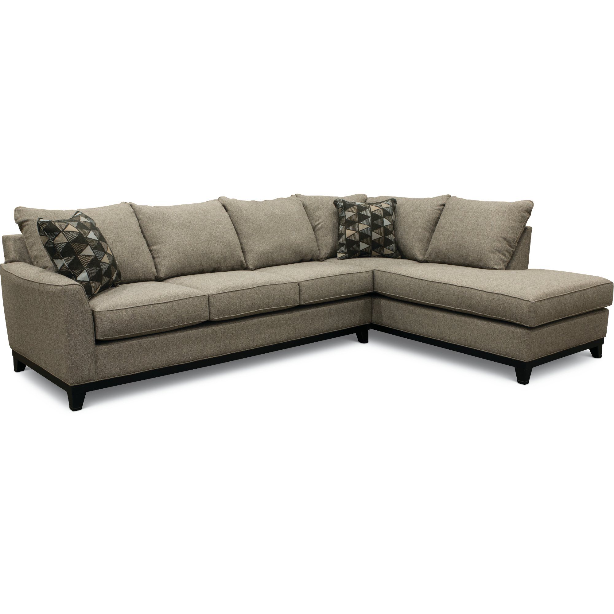 Emerson Slate Gray 2 Piece Sectional Sofa with RAF Chaise