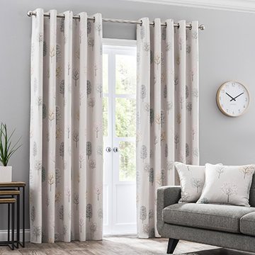 Sweet Trees Natural Eyelet Curtains