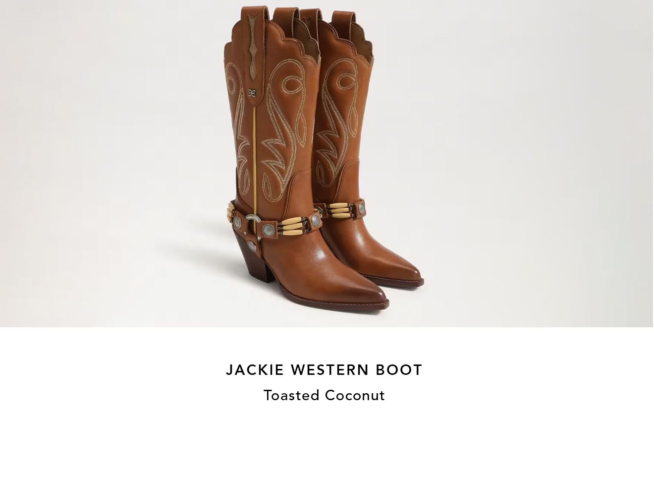 Jackie Western Boot - Toasted Coconut