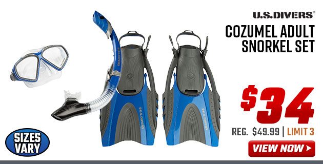 U.S. Divers Cozumel Adult Snorkel Set