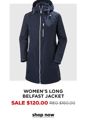 Womens' Long Belfast Jacket - Click to Shop Now