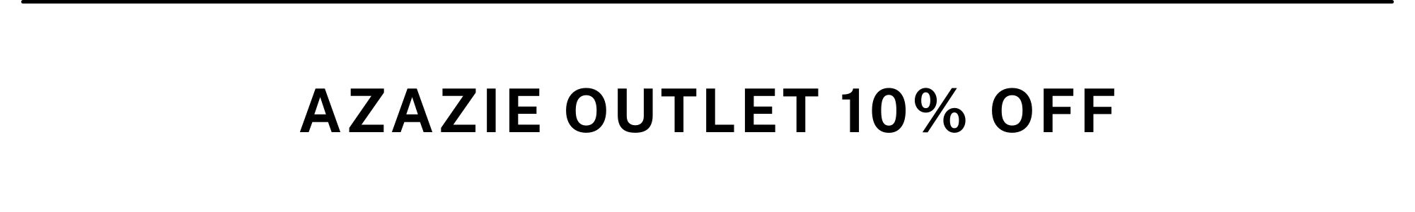 outlet 10% off