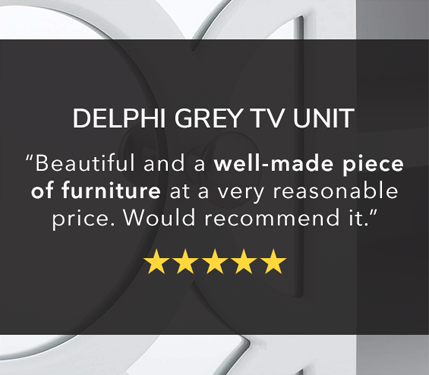 Delphi Grey TV Unit - 5* - Beautiful and a well-made piece of furniture