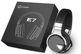Cowin E-7 Active Noise Cancelling Wireless Bluetooth Over-ear Stereo Headphones
