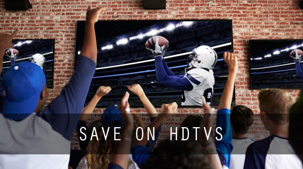 Save up to 40% on HDTVs